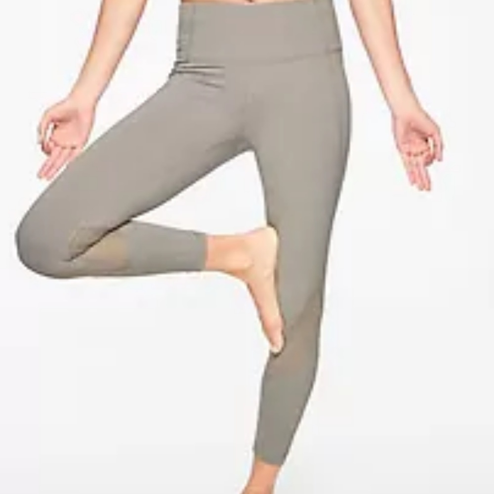 Athleta Eclipse 7/8 legging silver gray NWT, S